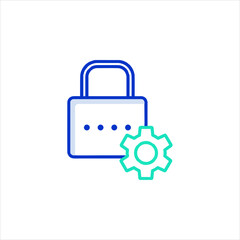 lock icon vector illustration