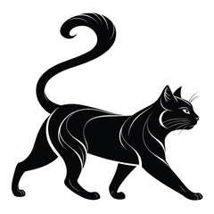  cat silhouette vector