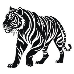tiger silhouette vector
