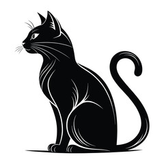  cat silhouette vector