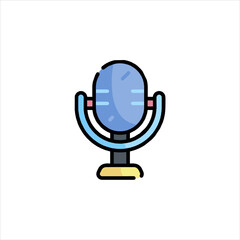 microphone icon vector illustration