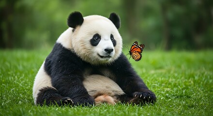 Obraz premium Gentle Giant's Visitor AI Generated