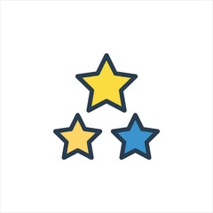 Obraz premium golden star icon