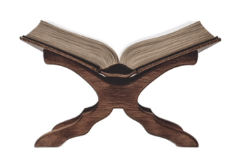 Quran (Holy Book) for Islamic Worship - Isolated on White Background