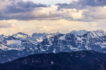 snowcapped mountains