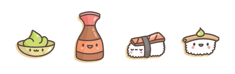 Set Sushi Cute