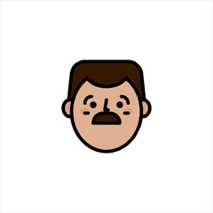 Fototapeta premium funny cartoon man