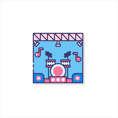 mobile phone with icons