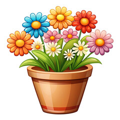 Fototapeta premium flowers in a pot