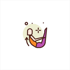 vector illustration of a man jumping