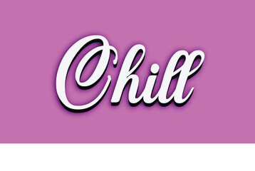 Chill 3d editable text effect premium vector