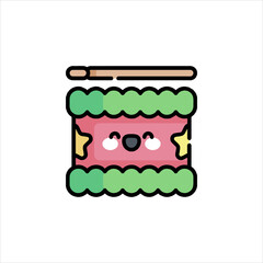 vector illustration of a cake