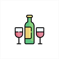 bottle and glass