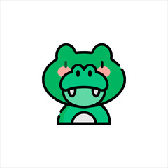 funny frog cartoon