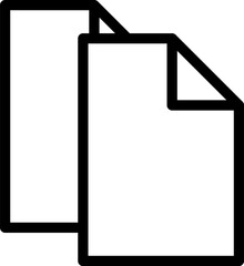 Copy icon in line style