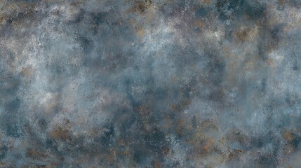 Zinc metal surface with subtle corrosion patterns, bluish gray matte texture, abstract minimalist industrial design background for modern concepts.