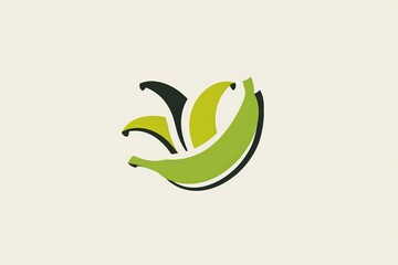 Abstract Green Leafy Design with Banana Elements for Natural Themes