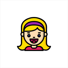 girl with headphones