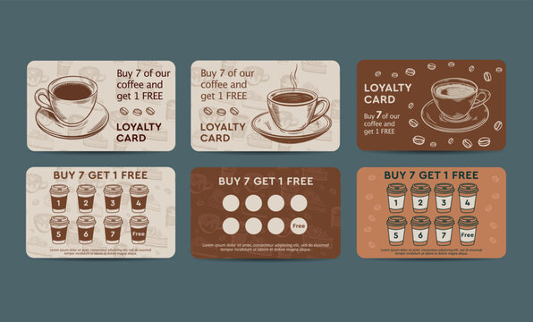 Bonus card hand drawn style, vector.	
