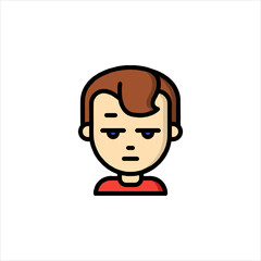 funny cartoon casual man