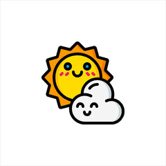 sun and cloud