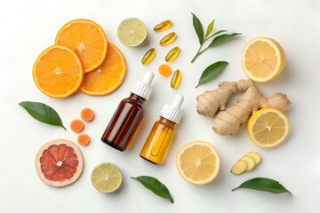 immunity boosting vitamins citrus fruits ginger