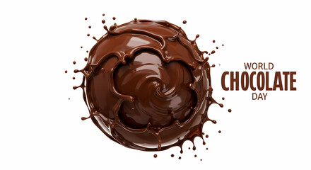 Delicious Melted Chocolate Splash: Food Photography