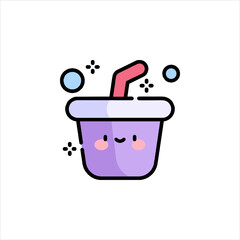 illustration of a bucket with water