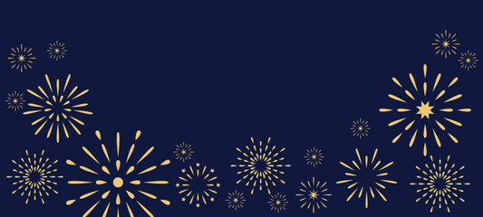 Fireworks set of poster, banner, card, symbols. Celebration, winner, New year party, anniversary flayer design. Chinese new year abstract background with copy space.