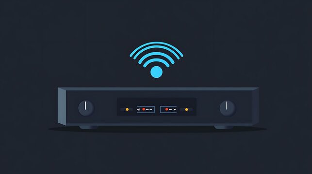 Wireless Router with Home Network.