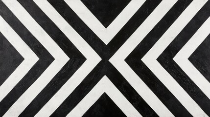 A geometric pattern of intersecting diagonal lines in black and white.