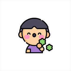 cartoon character of a man