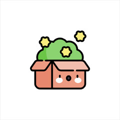 vector illustration of a chocolate cake