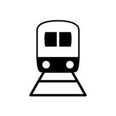 train icon, simple flat style, illustration, logo sign symbol pictogram template, for ui or ux isolated on white for mobile app, editable