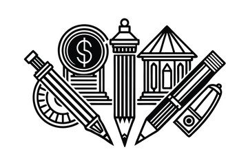 Doodle Line Icons Business and Finance Essentials