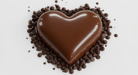 Delicious Chocolate Heart: Perfect for Valentine's Day or Romantic Gifts