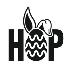 Hop, Happy Easter T shirt Design