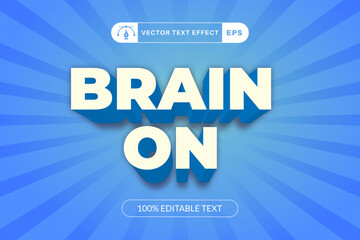 Brain On Text Effect Editable
