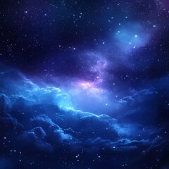 Obraz premium Cosmic nebula, starlight, interstellar clouds, space background, astronomy