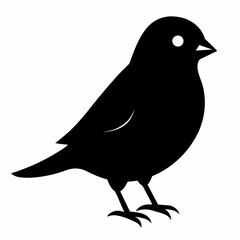 Modern Canary Silhouette Vector Art