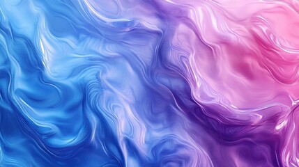 Obraz premium abstract fluid art painting swirling colors blue purple pink tex