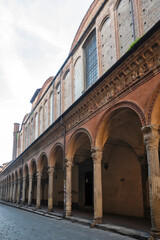 The old town of Bologna, Italy