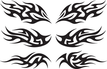 tribal tattoo set
