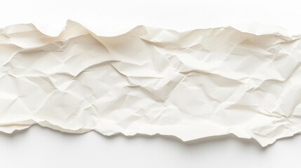 Obraz premium A white paper with many creases.