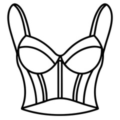 Minimal Bustier Vector on White