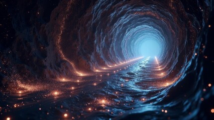 Sci Fi image of energy flow vortex