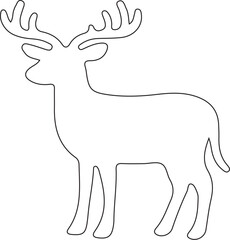 deer silhouette vector