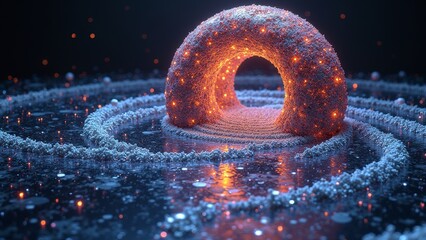 Luminous circular pattern in the universe