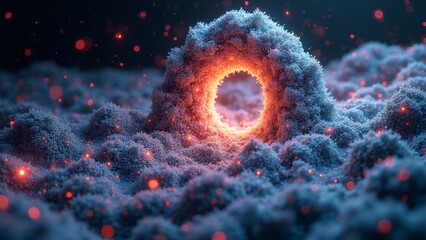 Cosmic Nebula Energy Vortex Diagram