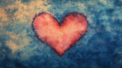 Heart shape tie dye pattern hand dyed on cotton fabric